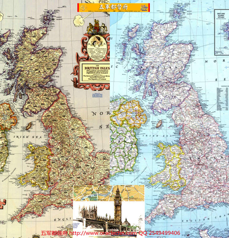【地图】英国不列颠人文与历史高清古典地图12张