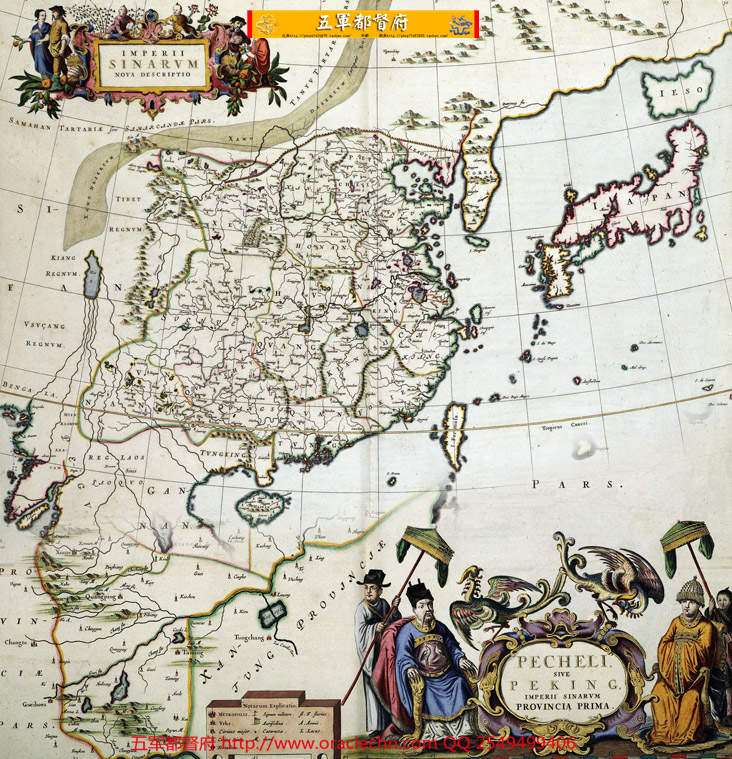 【地图】清代初期传教士绘中国朝鲜日本高清地图17张（顺治12年古本）