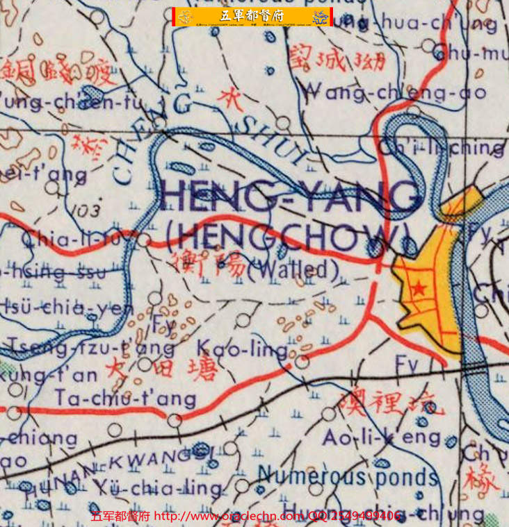 【地图】美军绘湖南军用地形交通地图15张（1958年古本）