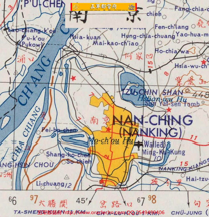 【地图】美军绘江苏军用地形交通地图14张（1957年古本）