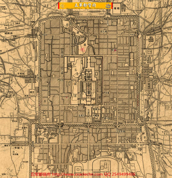 【地图】日本间谍绘北京周边军用高清交通地图24张（明治27年古本）