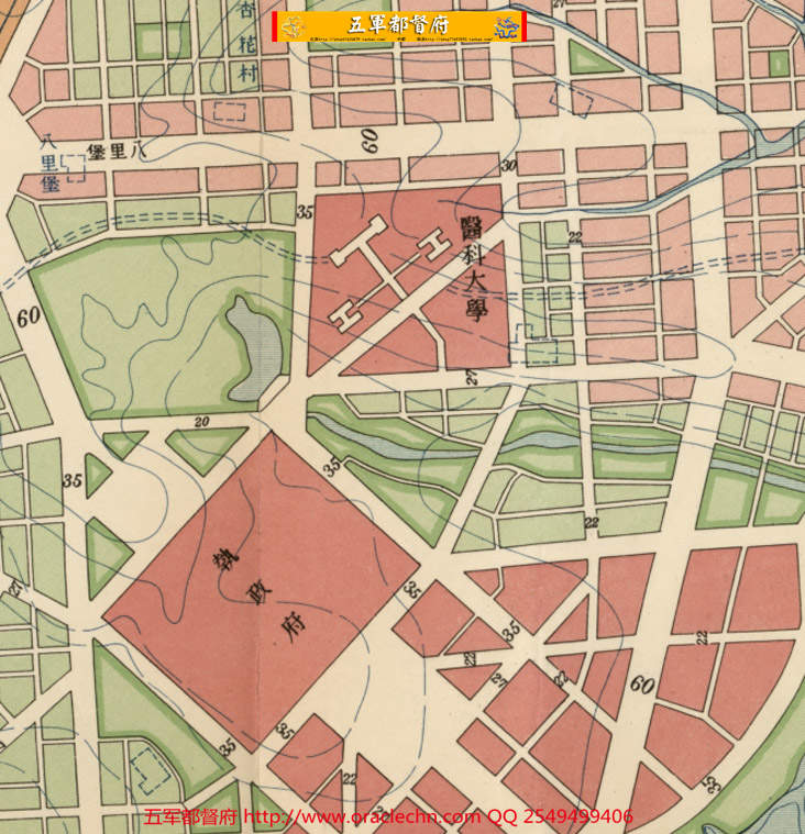【地图】伪满洲国新京长春市规划方案高清地图7张（1932年古本）