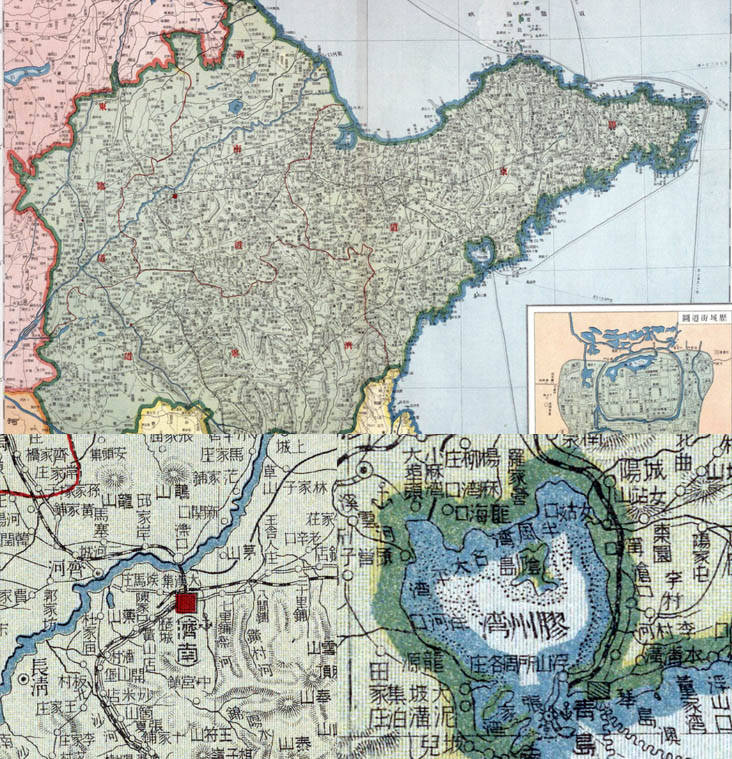 【地图】民国前期山东省高清地图（民国6年古本）