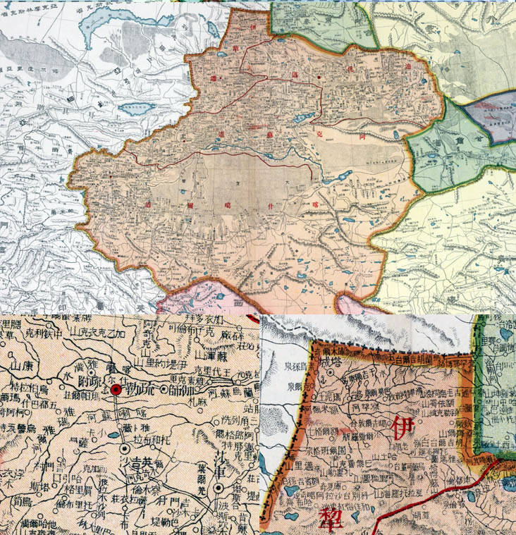 【地图】民国前期新疆省高清地图（民国6年古本）