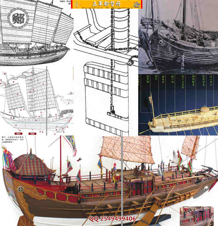 中国古代帆船战船沿革结构相关图文素材集