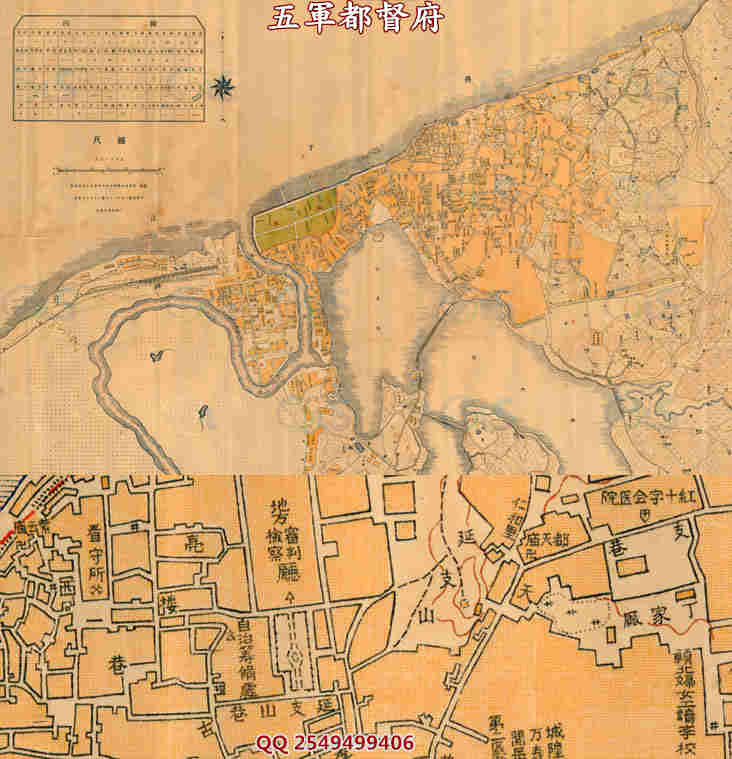 【舆图】/古地图 民国时期九江市高清全图（1926年）